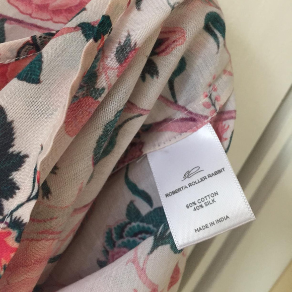 Cute Roberta Roller Rabbit Floral Grazie Top Shirt - Picture 7 of 8